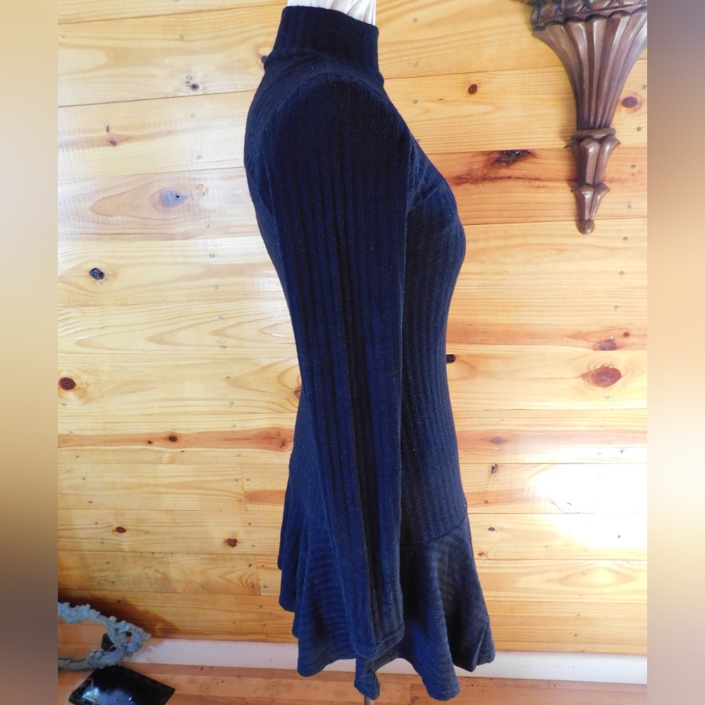 Black Ribbed Sweater